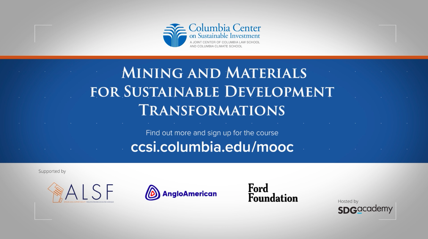 Mining and Materials for Sustainable Development Transformations